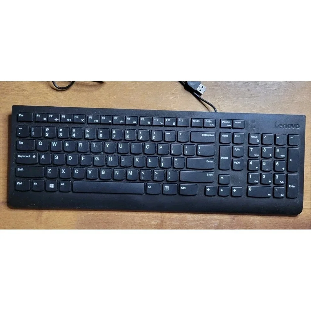 Lenovo 300 USB Keyboard (model SK-8823) black full size numeric computer PC